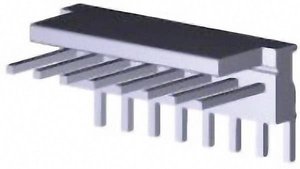 Listwa kołkowa, męska, standardowa TE Connectivity MTA-100 640455-8, wire-to-wire, piny: 8, 5 A, 1 szt.