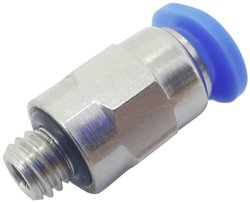 TRU COMPONENTS  Łącznik prosty  PC4-M3C        Średnica rury: 4 mm    Rozmiar gwintu: M3 x 0.50   1 szt.