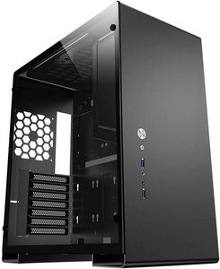 Jonsbo U5 BLACK Midi Tower Obudowa, Obudowa gamingowa  czarny