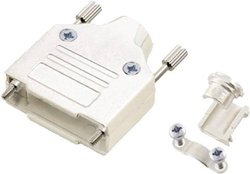 Obudowa złącza D-SUB encitech MHDM15-K 6560-0136-02, metal, 180 °, 1 szt.