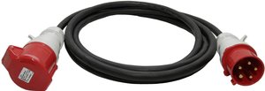 Walther Werke 39300506050 zasilanie przedłużacz  32 A czarny 5.00 m