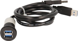Złącze męskie USB Schlegel RRJ_2USB3_SW_150, 1.50 m, 1 szt.