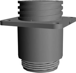 Obudowa żeńska CPC z kołnierzem, 1 szt.