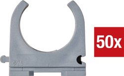 Zacisk TRU COMPONENTS TC-9859376 EN25  25 mm szary 50 szt.