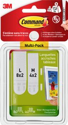 Paski do montażu obrazów Command™ M i L, pakiet promocyjny Pasek samoprzylepny 3M  17209 12 par(a)