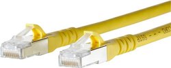 Kabel LAN Metz Connect 1308452077-E, 1 szt., RJ45, CAT 6a, S/FTP, 2.00 m, żółty