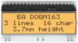 Wyświetlacz 7 segmentowy EADOGM163W-A DISPLAY VISIONS EADOGM163W-A  biały