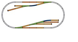 Tory Piko 55330, system A, uzupełniające, zestaw 28 elementów, skala H0