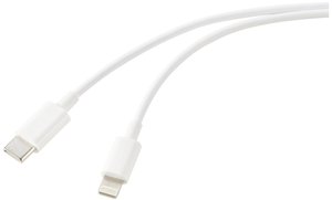 Renkforce  Kabel USB  USB 2.0  Złącze męskie USB-C®, Złącze męskie Lightning  3.00 m Kabel USB Renkforce RF-5724082, USB 2.0, Złącze męskie USB-C®, Złącze męskie Lightning, 3.00 m