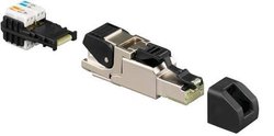 Złącze męskie RJ45 Rutenbeck US-Cat.6A iso A 13900321, RJ45, CAT 6a, 1 szt.