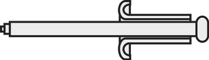 Nit zrywalny aluminiowo-stalowy Toolcraft 194724, 3 x 10 mm, DIN 7337, 10 szt.