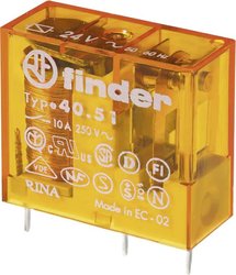 Przekaźnik wtykowy/do obwodów drukowanych, seria 40.51 Finder 40.51.8.230.0000 Przekaźnik miniaturowy PCB