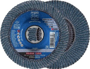 Tarcza lamelkowa PFERD PFR 125-L Z 40 SGP CURVE STEELOX/X-LOCK 67689063 Średnica 125 mm 10 szt.