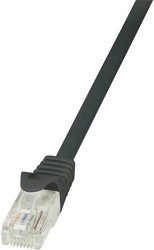 Kabel LAN LogiLink CP2073U, 1 szt., RJ45, CAT 6, U/UTP, 5.00 m, czarny