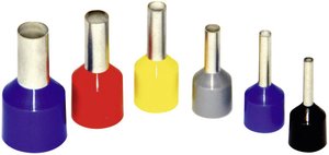 Końcówki kabli z kołnierzami Vogt Verbindungstechnik 46051s, 2,5 mm2 x 12 mm, 100 szt.