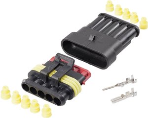 Zestaw Superseal TE Connectivity 30S006, automotive, piny: 5, 14 A, 1 zest.