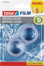 Krystalicznie przezroczysta taśma samoprzylepna tesafilm®, niewidoczna folia - najwyższa jakość, silna przyczepność Taśma samoprzylepna tesa krystalicznie przejrzysta 57766-00000-14  (D x S) 10 m x 15 mm 10 m 2 szt.