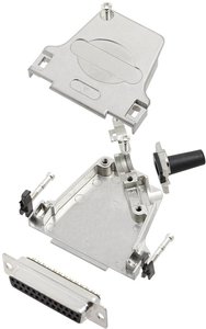 Zestaw listew żeńskich D-Sub TRU COMPONENTS TCD45ZF25DMSK 7709120, rzędy: 2, styki: 25, 45 °, 1 szt.