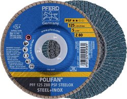 Tarcza lamelkowa PFERD PFF 125 Z 80 PSF STEELOX 67668125 Średnica 125 mm 10 szt.