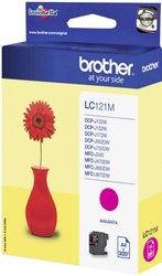 Brother atrament LC-121M tusz oryginalny  Magenta LC121M