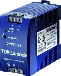 Zasilacz na szynę DIN TDK-Lambda DPP50-24, 24 V/DC, 2.1 A, 50 W