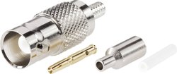 Złącze BNC BKL Electronic 0401269/D 0401269/D złącze żeńskie proste 50 Ω 1 szt.