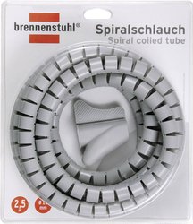 Wąż spiralny Brennenstuhl, 20 mm (max), szary błyszczący, 1 szt.