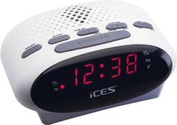 Radiobudzik ICES ICR-210 UKW  biały