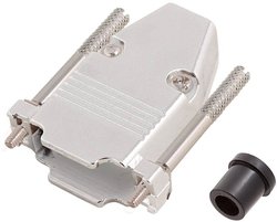 Obudowa złącza D-SUB encitech CCOV15-MEL-RG 2360-0107-12, odlew cynkowy, 180 °, 1 szt.