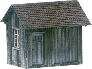 Pomieszczenie gospodarcze (szopa na narzędzia) H0 Budynek gospodarczy, MBZ 10063, 50 x 31 x 48 mm