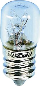 Żarówka rurkowa Barthelme, E14, 24-30 V, 66 mA, 2 W, 14 x 30 mm, przejrzysta