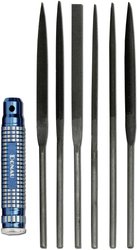 Zestaw 7-częściowy pilników igiełkowych z metalowym uchwytem Profiline Donau Elektronik M60 160 mm
