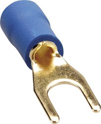 Końcówki widełkowe płaskie Sinus Live GKS średnica: 2,5 mm,czerw./czar., zestaw 10 szt.