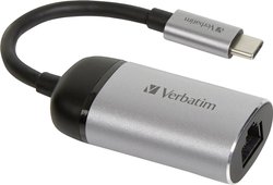 adapter USB-C Verbatim 49146 49146, [1x złącze męskie USB-C - 1x złącze żeńskie RJ45]