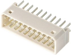 Listwa Pin prosta 2 x 4 -pin, RM 1,25 JST 08P-JED