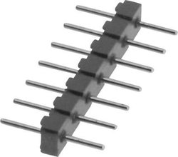 Listwa pinowa prosta W & P Products 952-08-003-1-00, RM 2,54 mm, 1 x 3 pin, 1 A, czarna