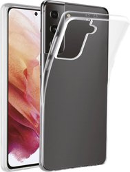 Vivanco Super Slim Futerał backcase Samsung Galaxy S21 (5G) przeźroczysty Ładowarka indukcyjna, Bryzgoszczelny, Odporny na wstrząsy, Wodoodporny