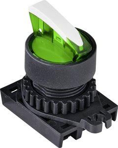 Przełącznik wyboru TRU COMPONENTS S2SRN-L3BG  zielony 2 x 45 °  1 szt.