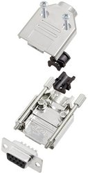 Zestaw listew żeńskich D-Sub TRU COMPONENTS TCDTPKM09DBSK 7708784, rzędy: 2, styki: 9, 180 °, 1 szt.