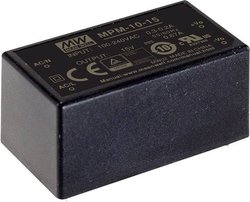 Medyczna enkapsulacja pojedynczej mocy wyjściowej: 10 W Zasilacz AC/DC Mean Well MPM-10-5 5 V/DC 2 A