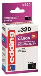 Edding Tusz Zamiennik Canon PGI-550PGBK XL Czarny  atrament Edding EDD-320 18-320, 1 szt.
