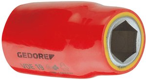 VDE 19 11 - GEDORE - nasadka VDE 1/2'' 6-kątny 11 mm Nasadka VDE 11 mm Gedore VDE 19 11 6122780  1 szt.
