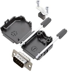 Zestaw listew męskich D-Sub TRU COMPONENTS TCDPPK09BKDBPK 7708672K, rzędy: 2, styki: 9, 180 °, 1 szt.