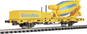 Wagon specjalny Viessmann Modelltechnik 2624 Wózek niski H0 z betonomieszarką GleisBau