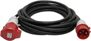 Walther Werke 39300506100 zasilanie przedłużacz  32 A czarny 10.00 m