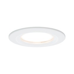 Oprawa wpuszczana LED Nova Coin sztywna IP44 okrągła 78mm Coin 6W 470lm 230V 2700K biała matowa Wbudowane oświetlenie łazienkowe Paulmann Nova 93459 LED LED 6 W biały (matowy) 470 lm