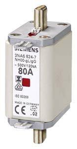 Siemens  3NA6832  Wkładka bezpiecznika      Rozmiar bezpiecznika = 0    125 A    500 V  1 szt.