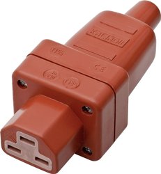 Złącze męskie IEC Kalthoff 444 444007, styki: 2 + PE, 250 V, 16 A, 1 szt.