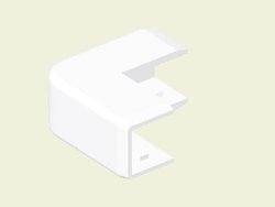 Narożnik zewnętrzny do LHD 17x17, biały Kanał kablowy KOPOS 8676 HB 1 szt.