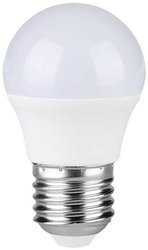 VT-290 6.5W G45 PLASTIKOWA ŻARÓWKA Z CHIPEM SAMSUNG KOD KOLORU: 3000K E27 Żarówka LED V-TAC 21866 E-27 6.5 W ciepła biel 1 szt.